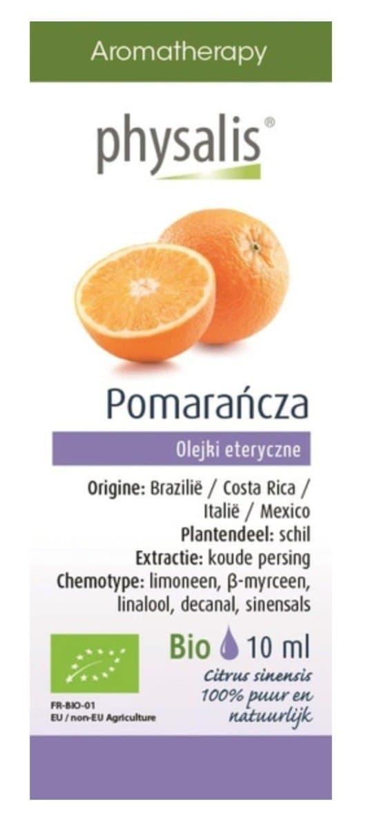 Physalis - Essential Oil Orange - 10 ml – Physalis förpackning