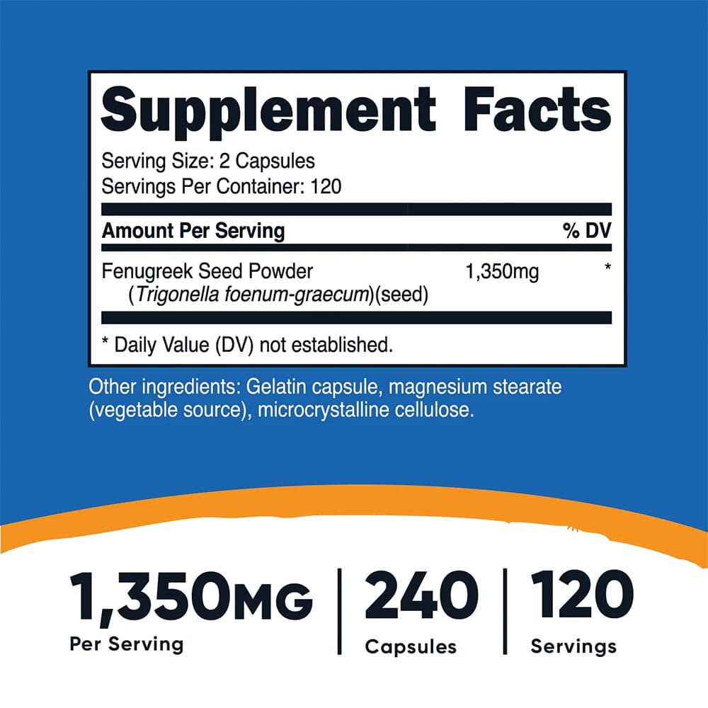 Nutricost - Fenugreek - 240 Caps