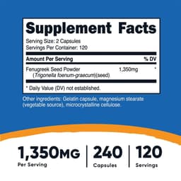 Nutricost - Fenugreek - 240 Caps