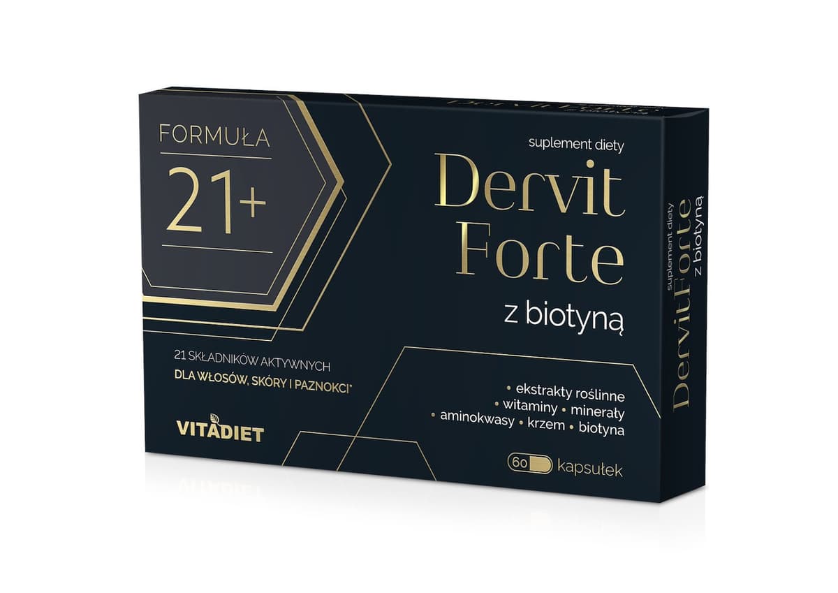 VITADIET - Dervit Forte - 60 Caps – VitaDiet förpackning