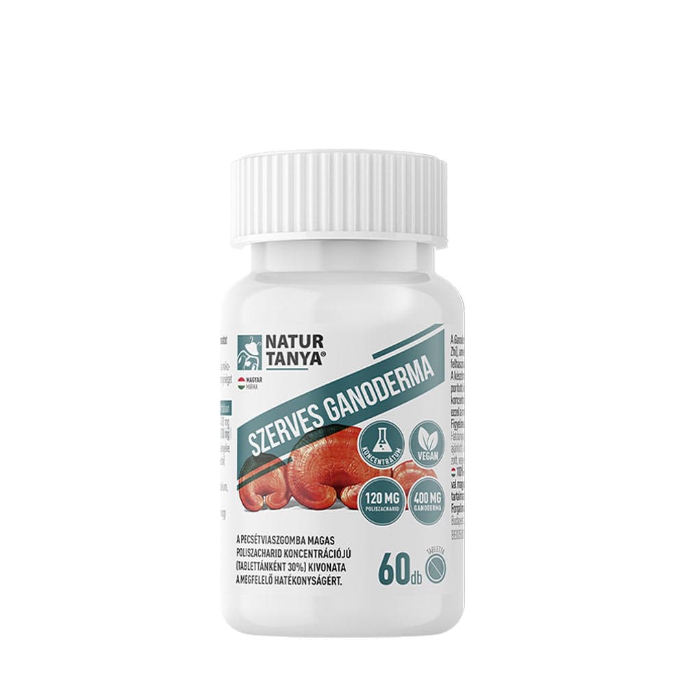 Natur Tanya - Organic Ganoderma - 60 Tabs – Natur Tanya förpackning