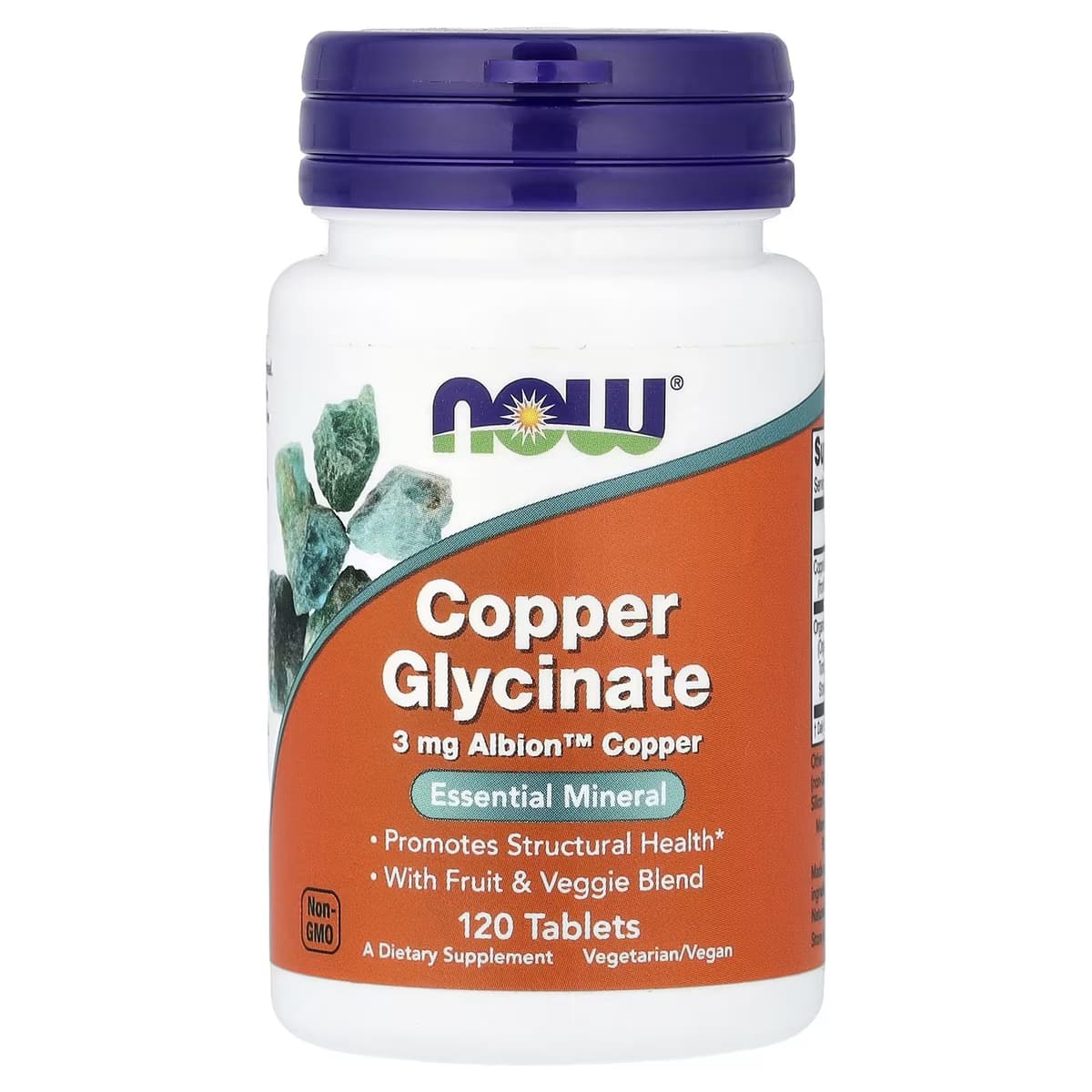 NOW Foods - Copper Glycinate - 120 Tabs