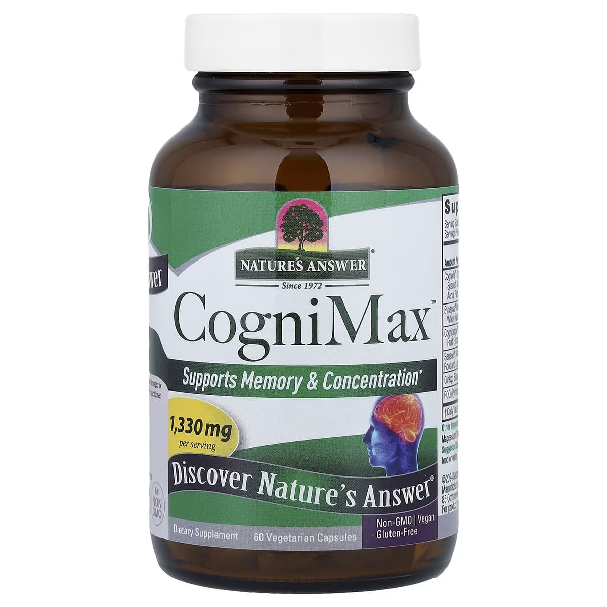 Nature's Answer - Cognimax - 60 Vcaps