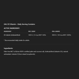 GAL - Vitamin D3 - 30ml (~240 Servings)