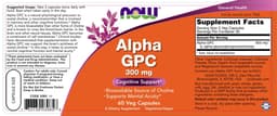 NOW Foods - Alpha Gpc - 60 Vcaps