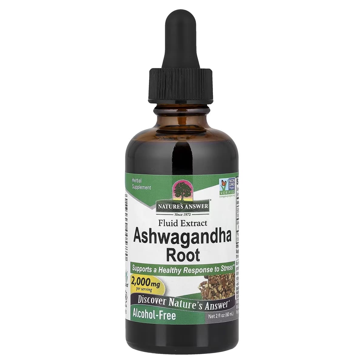 Nature's Answer - Ashwagandha-juurifluidi-uutte 60ml