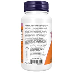 NOW Foods - Alpha GPC 600 mg - 60 Veg Capsules