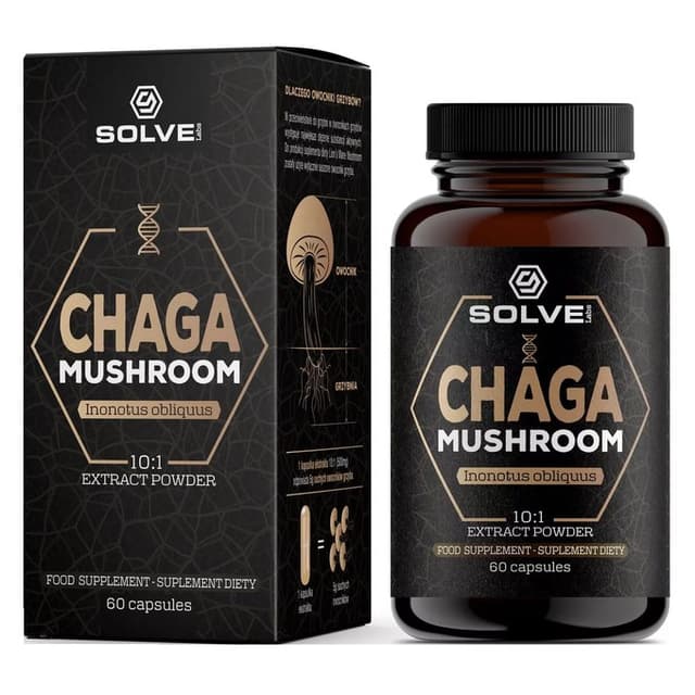 SOLVE! - Chaga Mushroom Extract - 60 capsules – SOLVE!