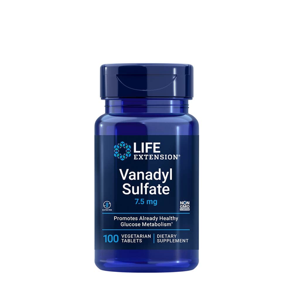 Life Extension - Vanadyl Sulfate - 100 Tabs – Life Extension förpackning
