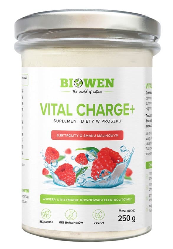 Biowen - Vital Charge+ - 250g – Biowen förpackning