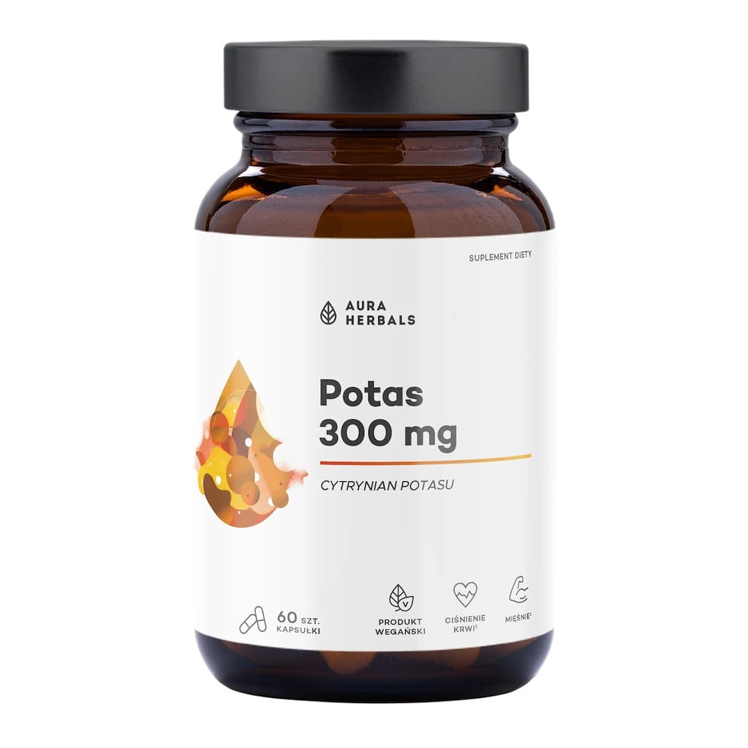 Aura Herbals - Potassium 300mg – Aura Herbals förpackning