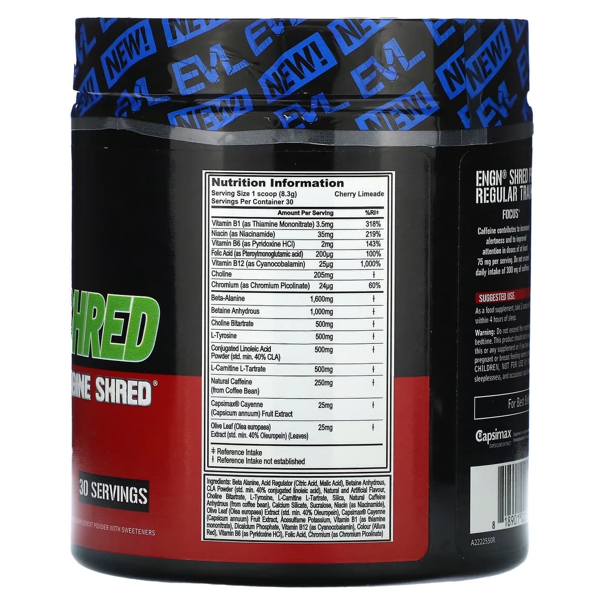 EVLution Nutrition - ENGN Shred - Cherry Limeade - 8.1 oz