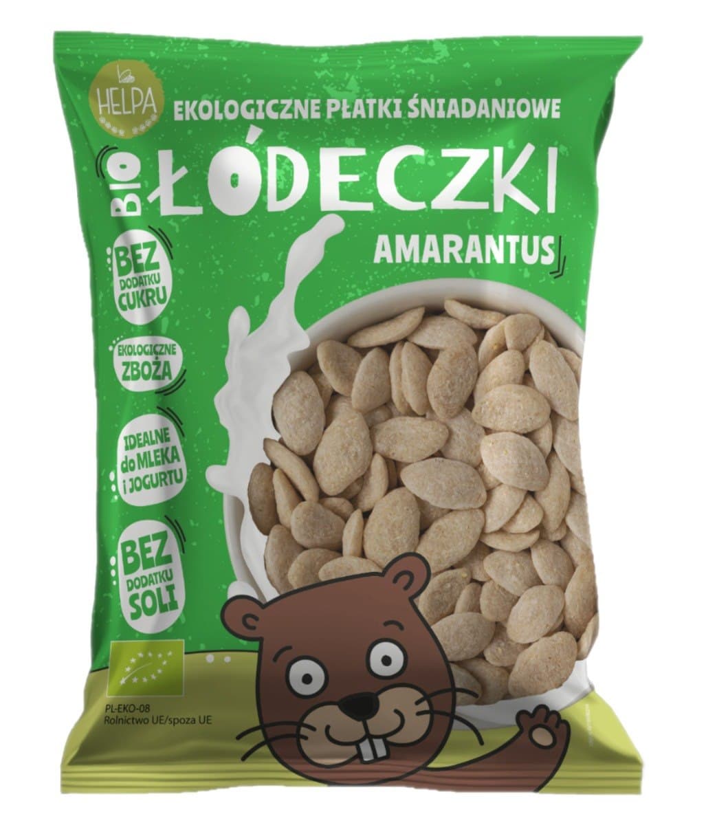 Helpa - Organic Breakfast Flakes Łódeczki – helpa förpackning