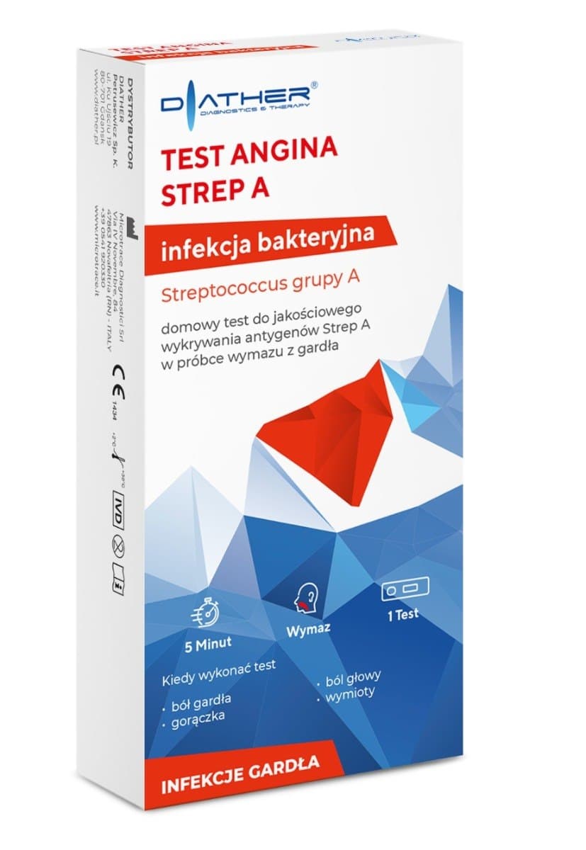 DIATHER - Test Angina Strep A - 1 Test