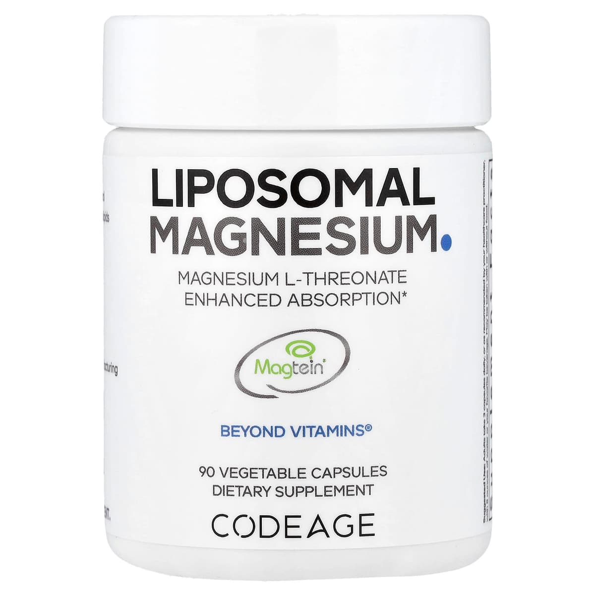 Codeage Liposomal Magnesium L-Threonate - 90 Vcaps - 90 Vegetabilske Kapsler