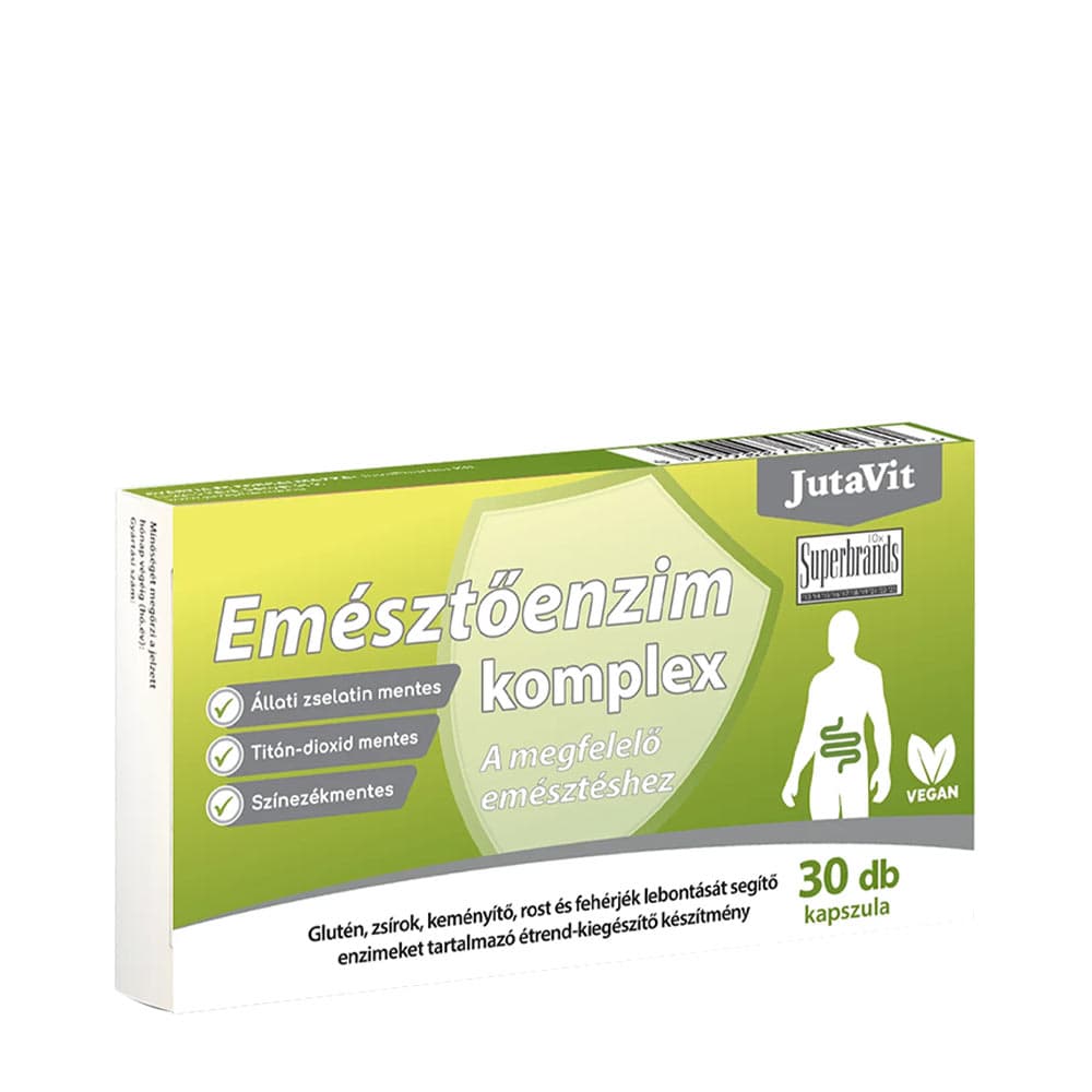 Jutavit - Digestive Enzyme Complex - 30 Caps – Jutavit förpackning