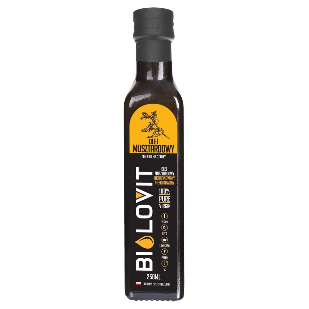 Biolovit - Kylmäpuristettu Sinappöljy – BIOLOVIT pakkaus