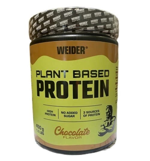 Weider - Plant Based Protein - 450g (KORT DATUM 2026-08-30) – Weider förpackning