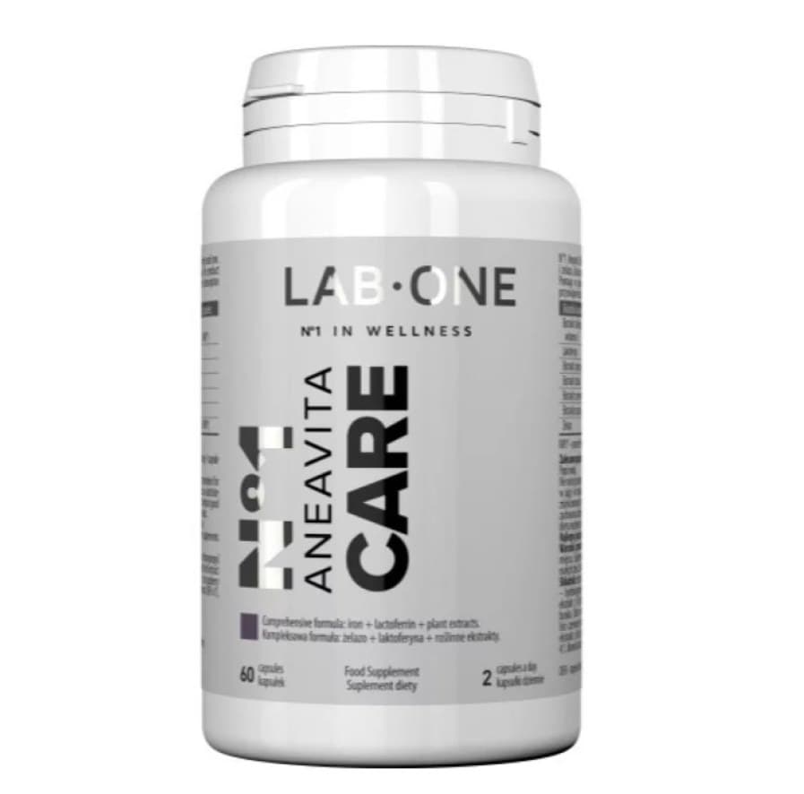 LAB ONE - Anevita Care - 60 Caps – LAB ONE förpackning
