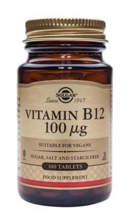 Solgar Vitamin B12 100mcg 100 Tabs