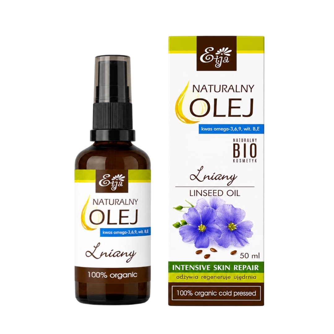 Etja - Naturally Flaxseed Oil - 50ml – Etja förpackning
