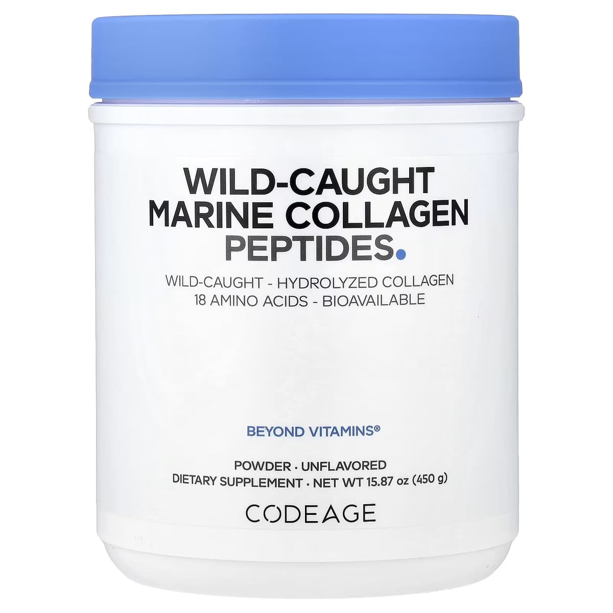 Codeage Wild Caught Marine Collagen Peptides - 450g