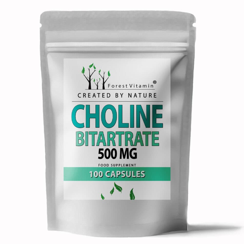 Forest Vitamin - Choline Bitartrate - 100 Capsules – Forest Vitamin förpackning