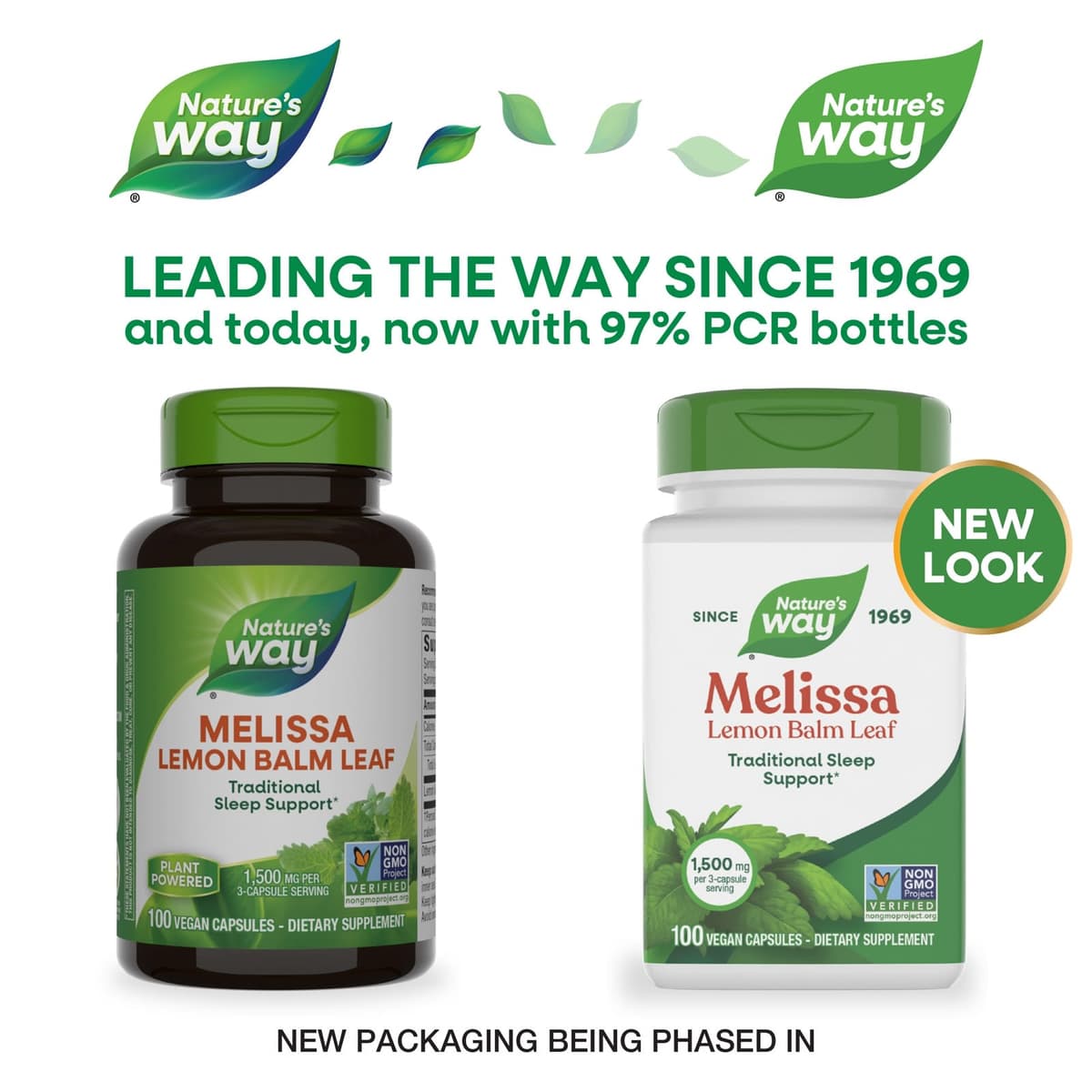 Nature's Way - Melissa Lemon Balm Leaf - 100 Vcaps