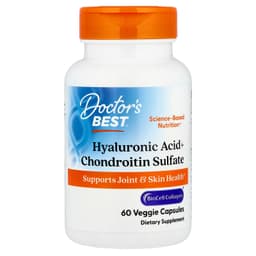 Doctor's Best - Hyaluronic Acid + Chondroitin Sulfate with Biocell Collagen - 60 Capsules