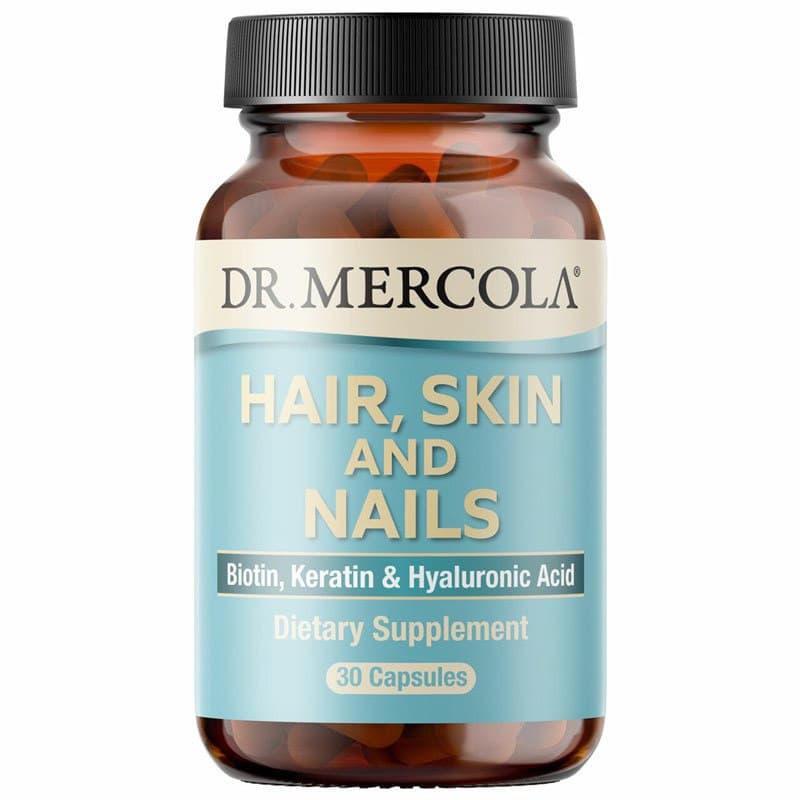 Dr. Mercola - Hair, Skin And Nails - 30 Tabs – Dr. Mercola förpackning