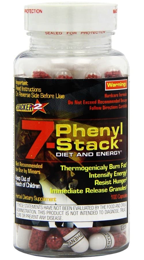 Stacker2 Europe - Stacker 2 7-Phenyl Stack - 100 Caps – Stacker2 förpackning