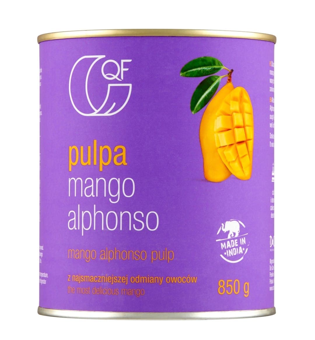 QF - Mango Alphonso Pulp - 850g – QF förpackning