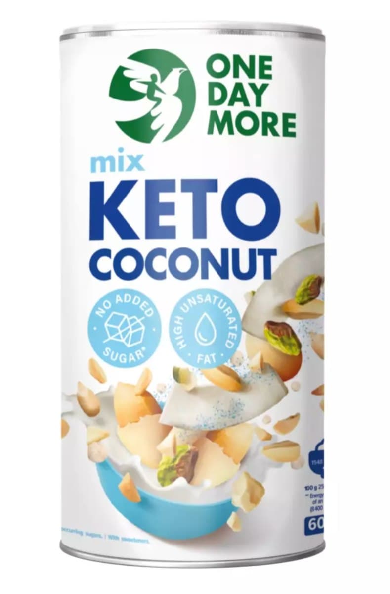 ONEDAYMORE Keto Coconut 600g – ONEDAYMORE förpackning