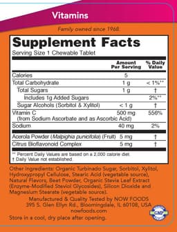 NOW Foods - Vitamin C 500 Gummies