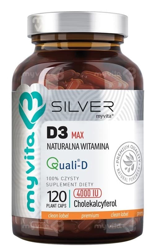 MyVita - Vitamin D3 Max 4000IU - 120 Capsules