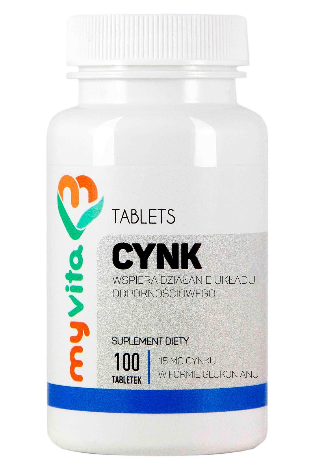 Myvita - Zinc - 100 Tabs – MyVita förpackning