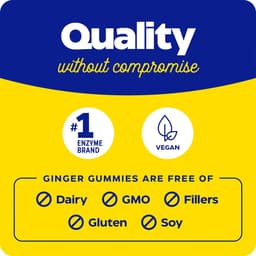 Enzymedica - Ginger & Vitamin B6 Gummies - Lemon Ginger - 60 Gummies