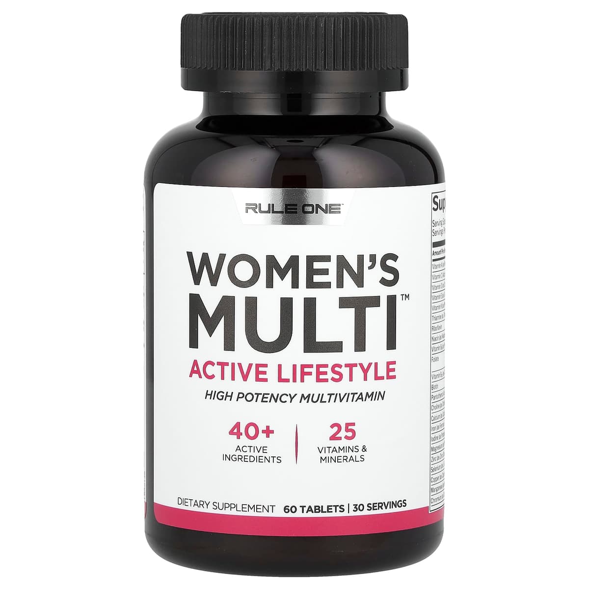 Rule One - Women's Train Daily Multivitamin - 60 Tablets
