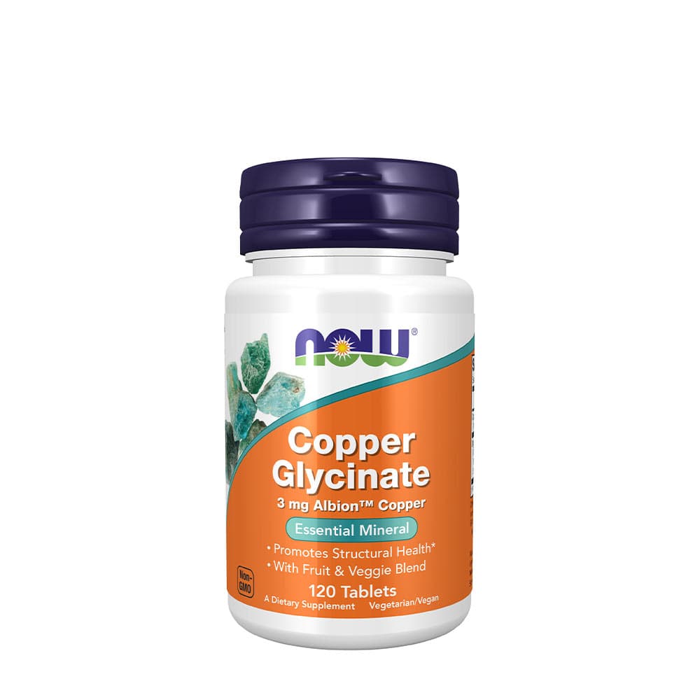 NOW Foods - Copper Glycinate - 120 Tabs