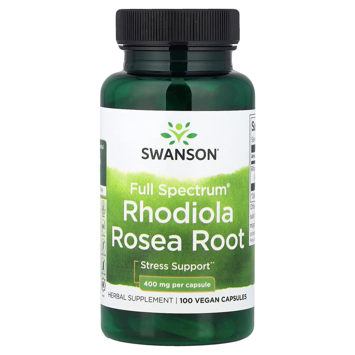 Swanson - Rhodiola Rosea -juuripäällyste - 100 kapselia