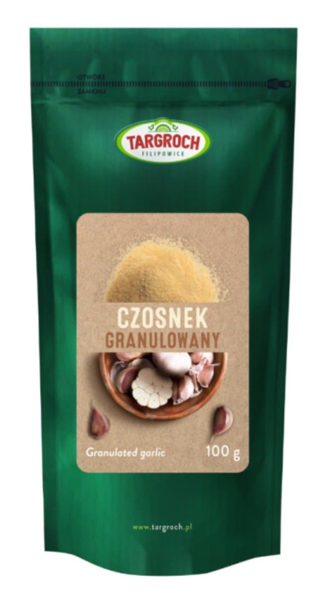 Targroch Czosnek granulowany 100 g – Targroch förpackning