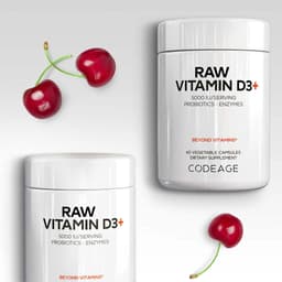 Codeage Raw Vitamin D3+ - 60 Vcaps - 60 Vegetable Caps