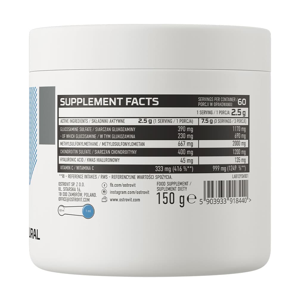 Ostrovit - Glucosamine + MSM + Chondroitin Powder 150g
