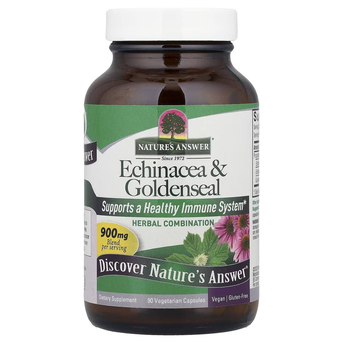 Nature's Answer - Echinacea ja Kultasale - 90 Vcaps