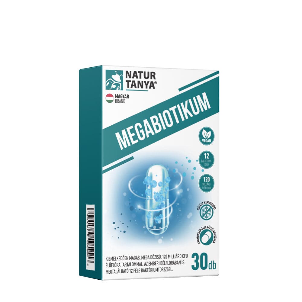 Natur Tanya - Megabiotikum - 30 Caps – Natur Tanya förpackning