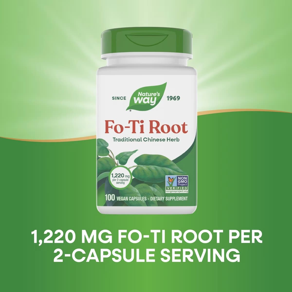 Nature'S Way - Fo-Ti Root - 100 Vcaps