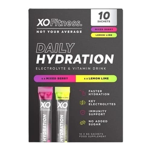 XO Fitness - Daily Hydration - 10 x 6g sachets – XO Fitness förpackning