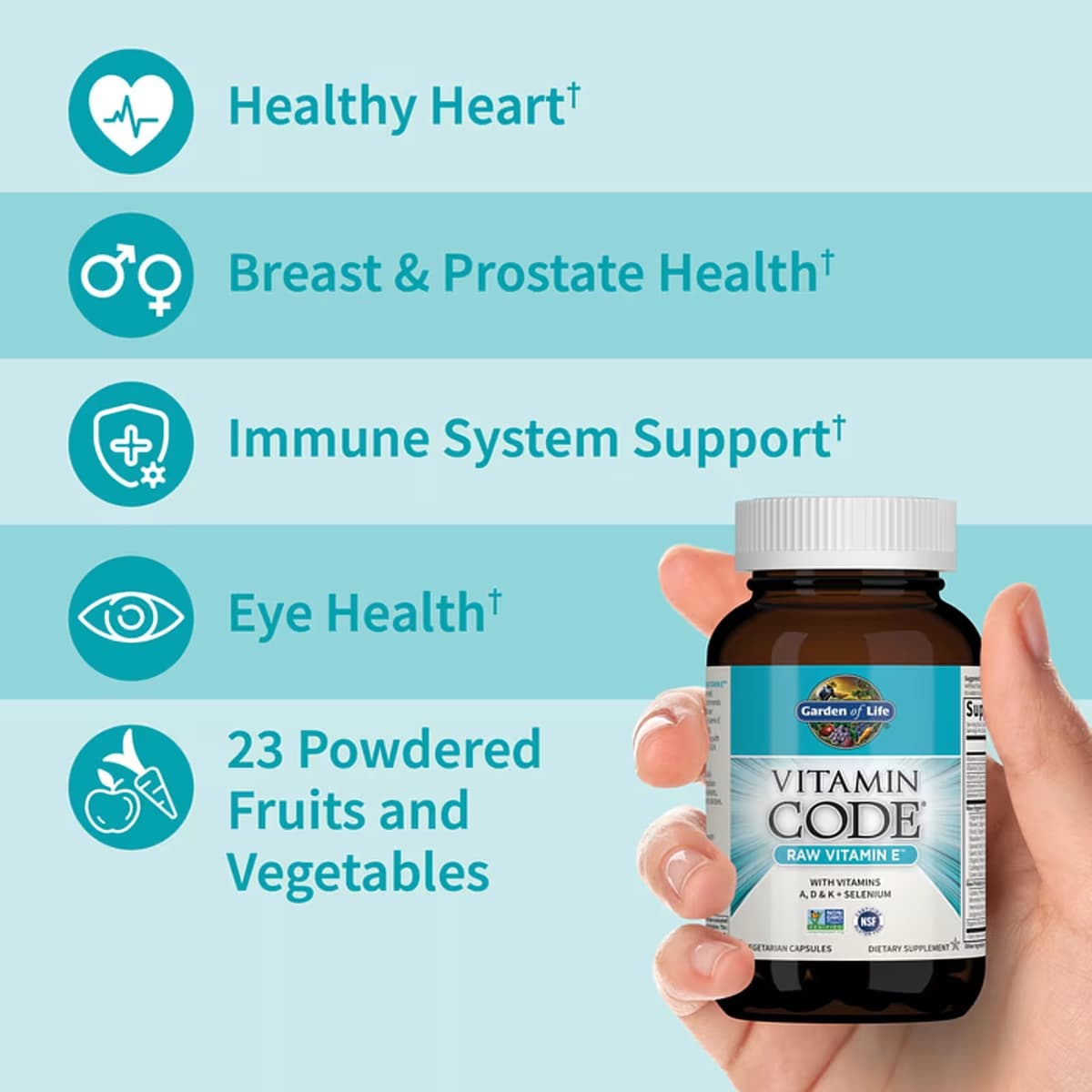 Garden Of Life - Vitamin Code Raw Vitamin E - 30 Kapsler