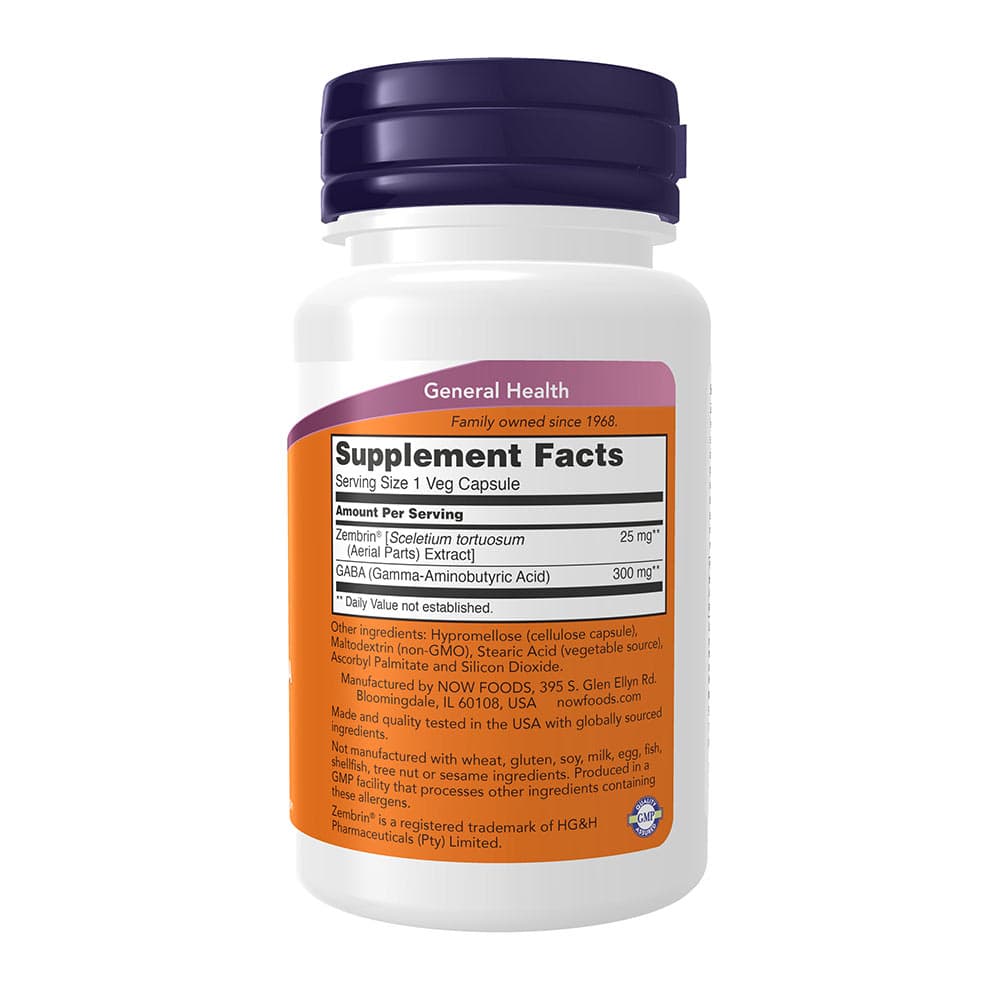 Now Foods - Calm & Focus With Zembrin® & GABA - 60 Vcaps
