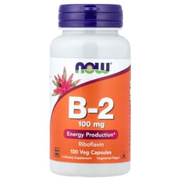 NOW Foods - Vitamin B-2 Riboflavin - 100 Veg Capsules